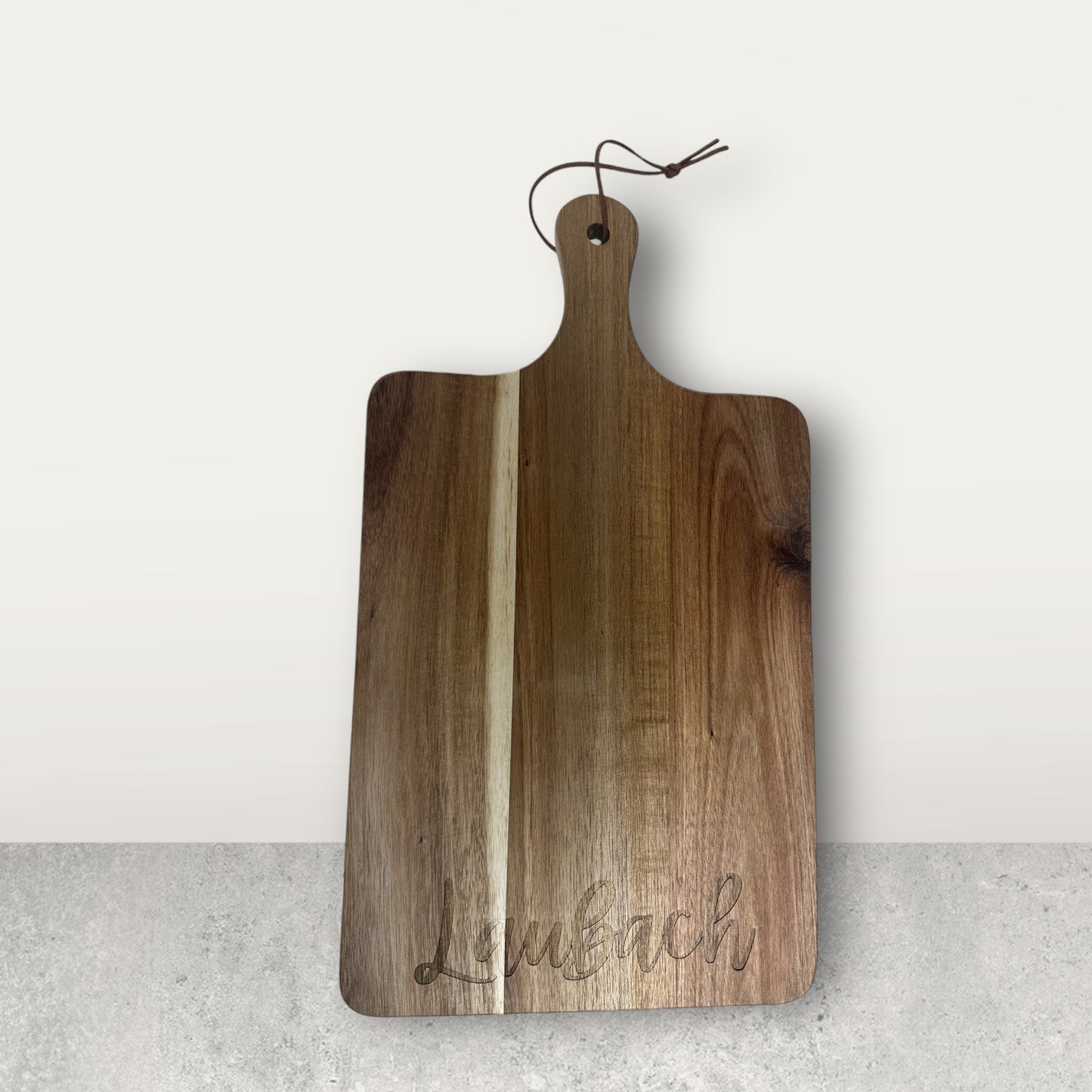 Personalized wood cutting board