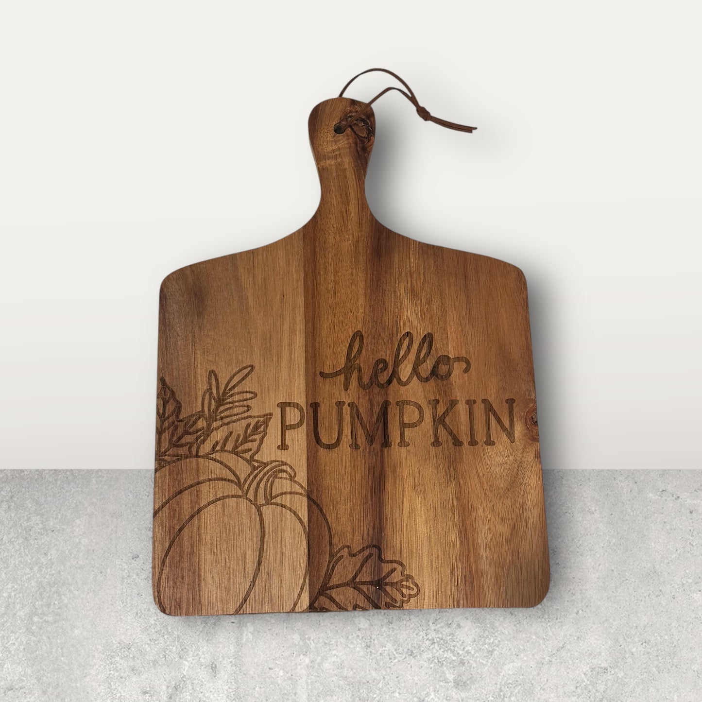 Hello pumpkin cutting board