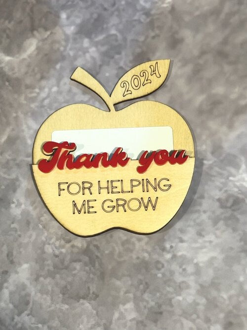 Gratitude Grows: Apple Gift Card Holder for Your Support