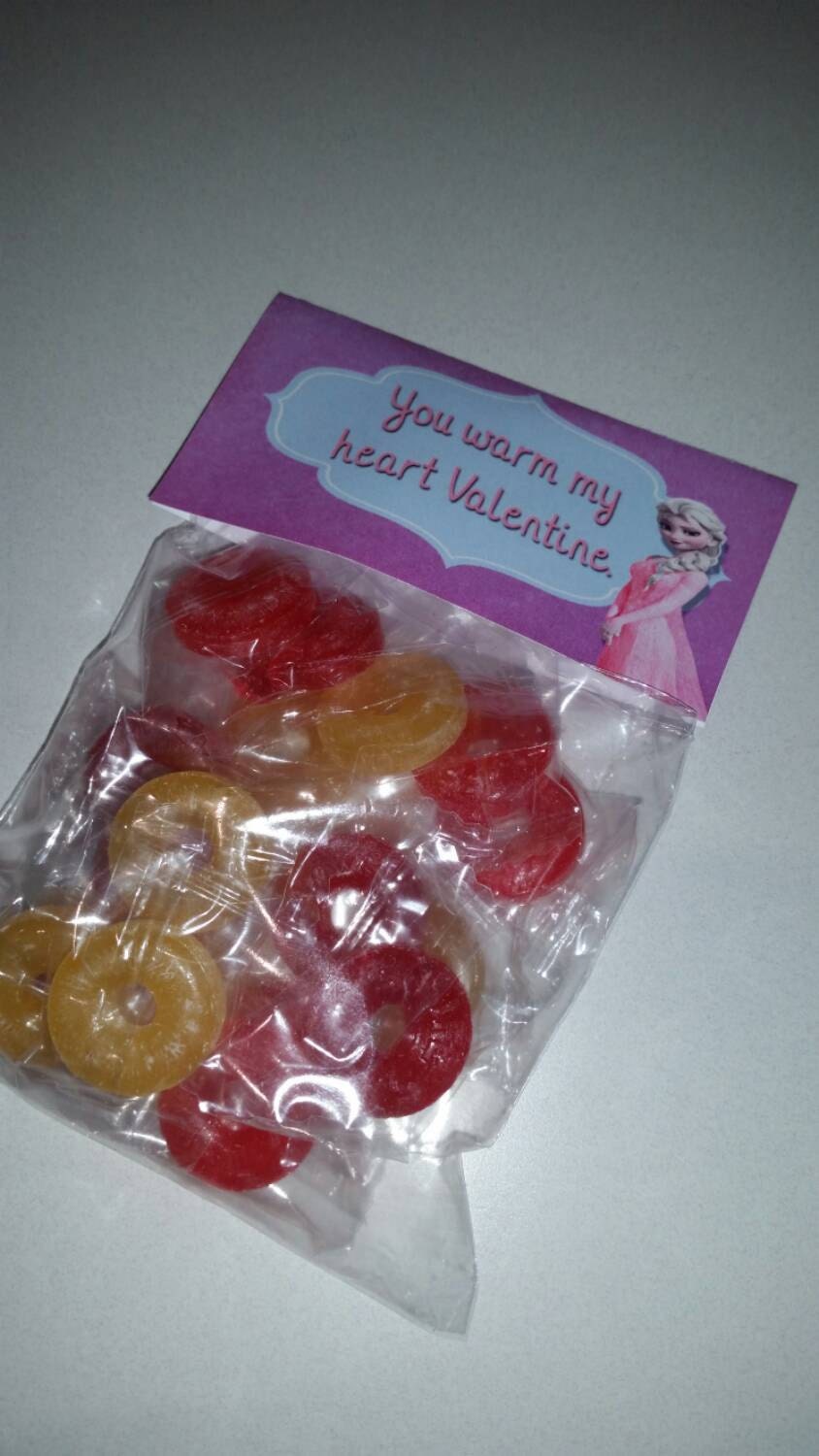 Elsa Valentine Treat Bag Topper DIY Printable
