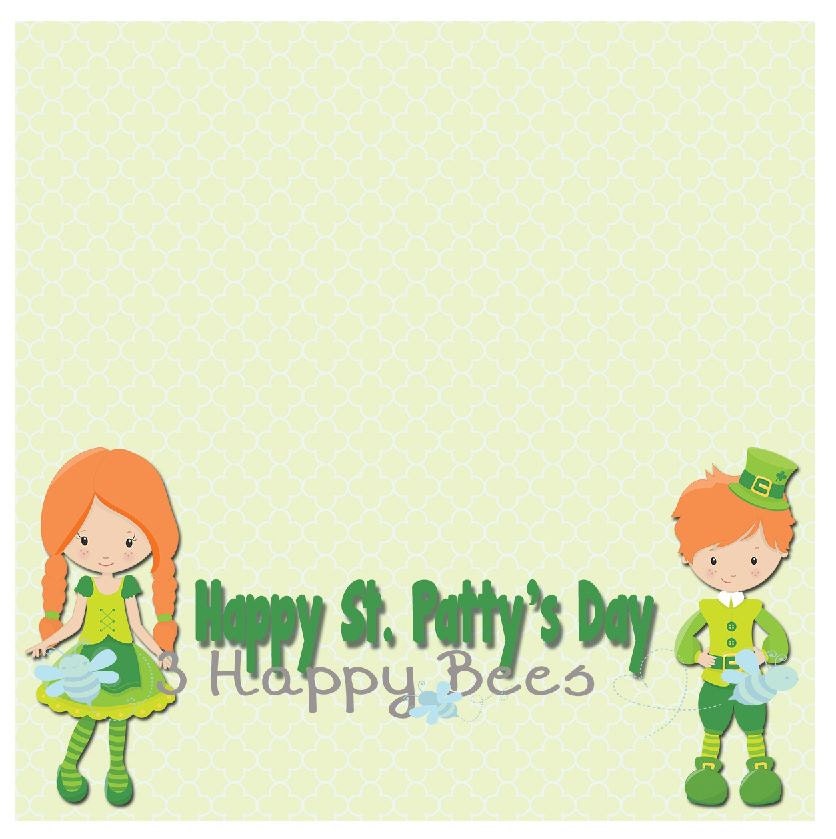 St. Patty's Day Treat Topper --Printable--