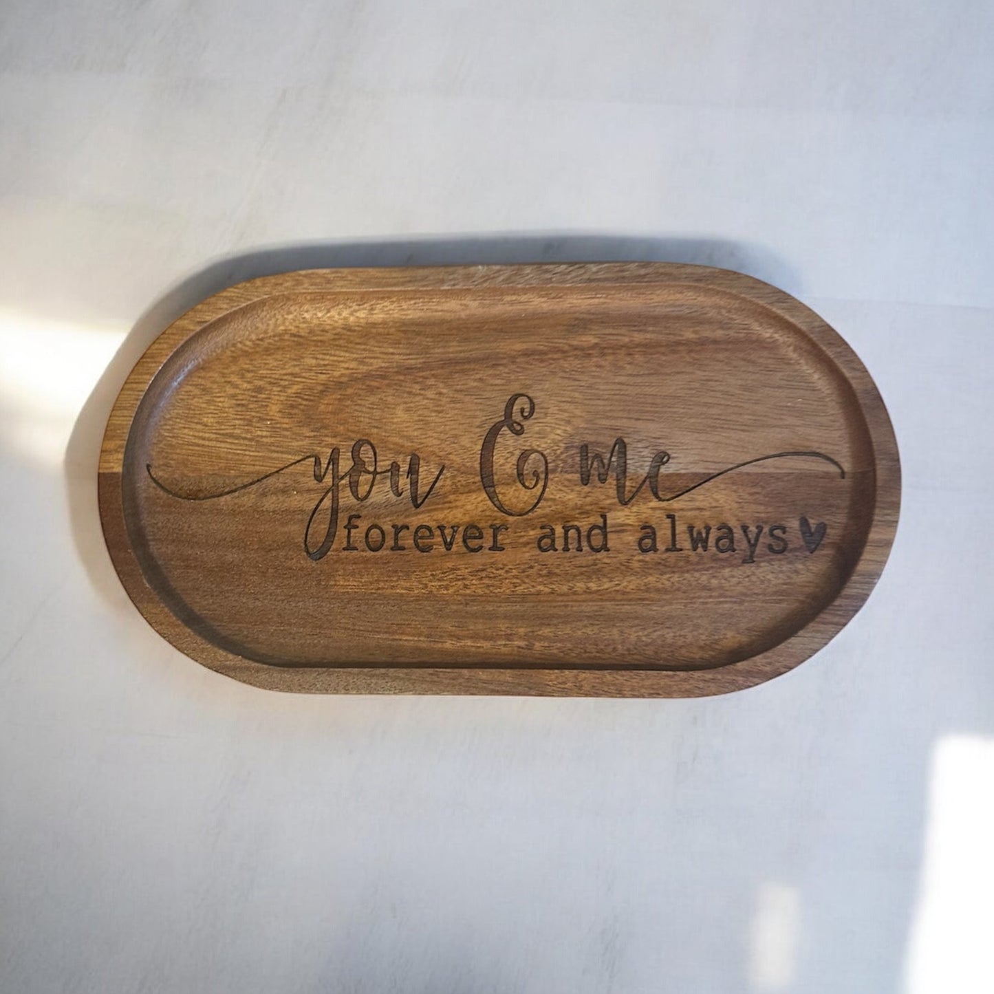 Small You & Me Forever and Always Wooden Tray