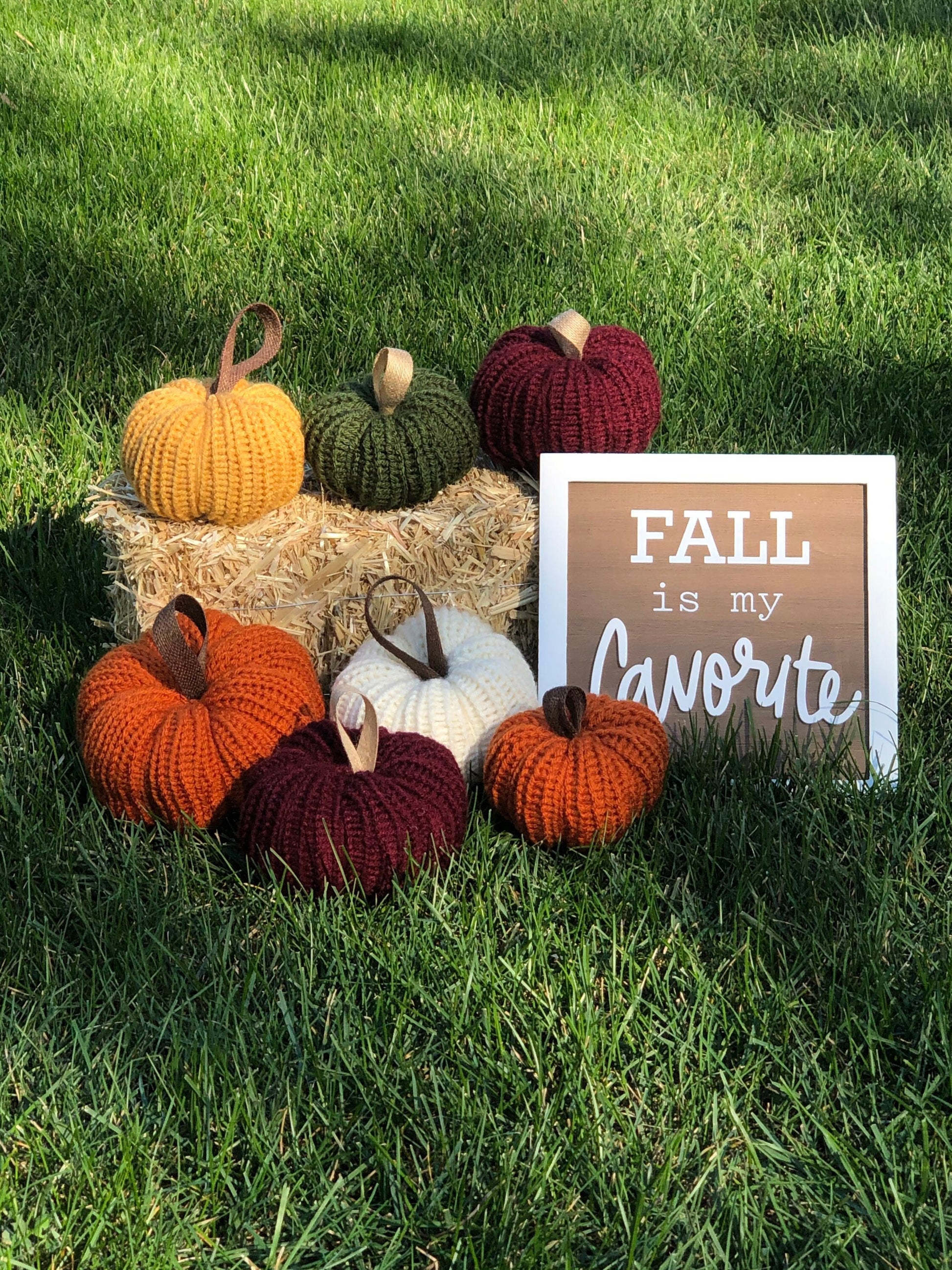 Pumpkin Knit Pumpkin Home Decor