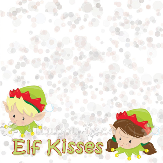 Elf Kisses Treat Bag Topper DIY Printable