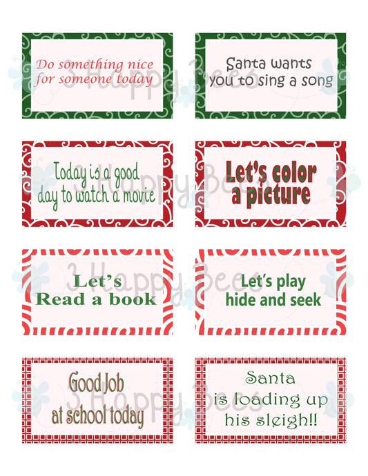 Elf notes & behavior report printable cards | Kids Christmas printables | Personalized notes template