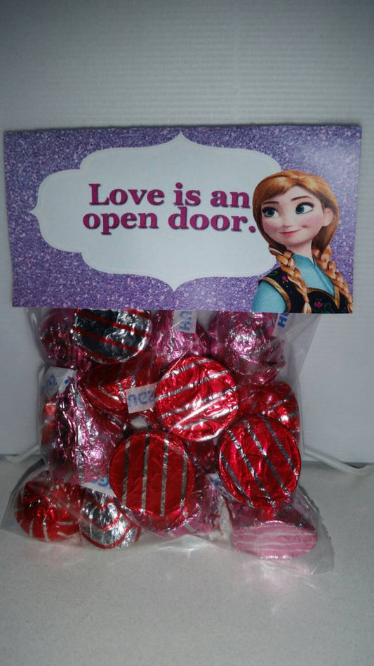 Anna Valentine Treat Bag Topper DIY Printable